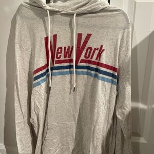Old Navy Gray New York Graphic Hoodie